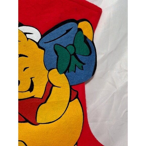 Vintage Winnie the Pooh Honey Pot Disney Felt Christmas Stocking - 17" - 1990s? - Picture 3 of 9